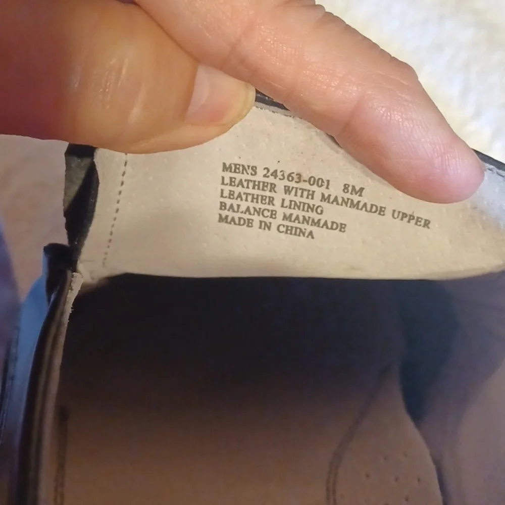 Stacy Adams men's shoes black leather size 8